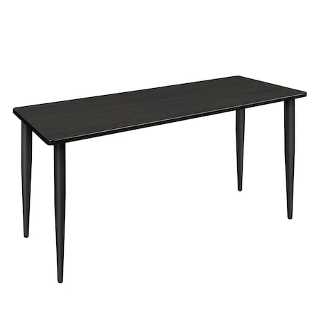 Kahlo 60 X 24 In. Training Seminar Table- Ash Grey Top, Black Tapered Legs
